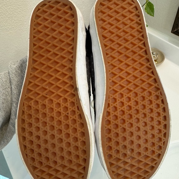Vans Black and White Patterned Sneakers - Picture 6 of 6
